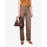 Chloé mini snake-effect leather top-handle bag, UK version