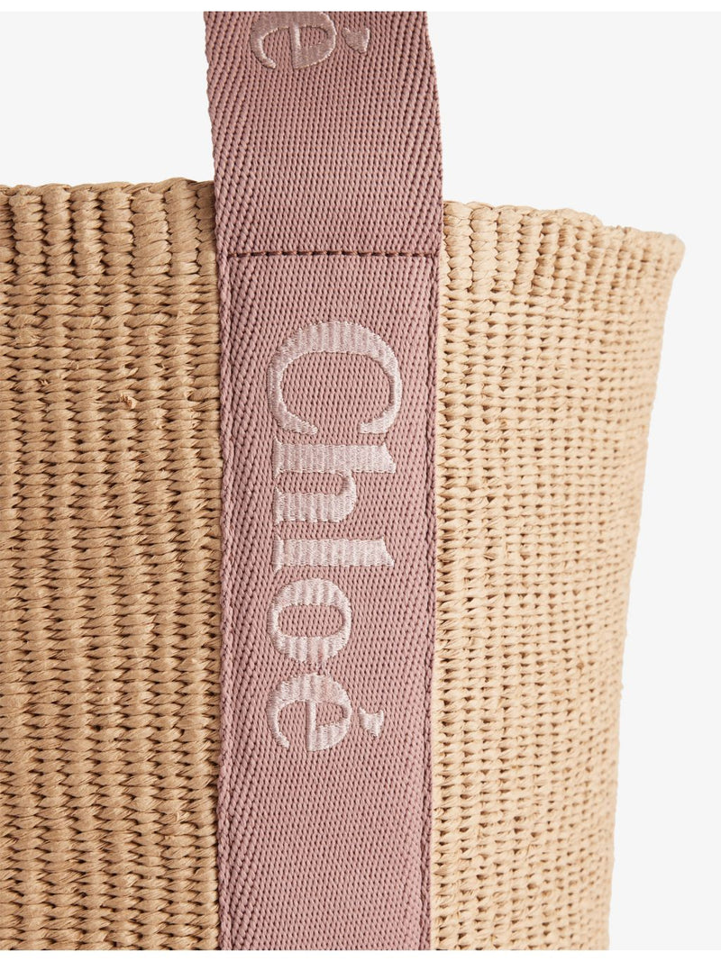 Chloé Woody large paper basket bag, imported from the UK