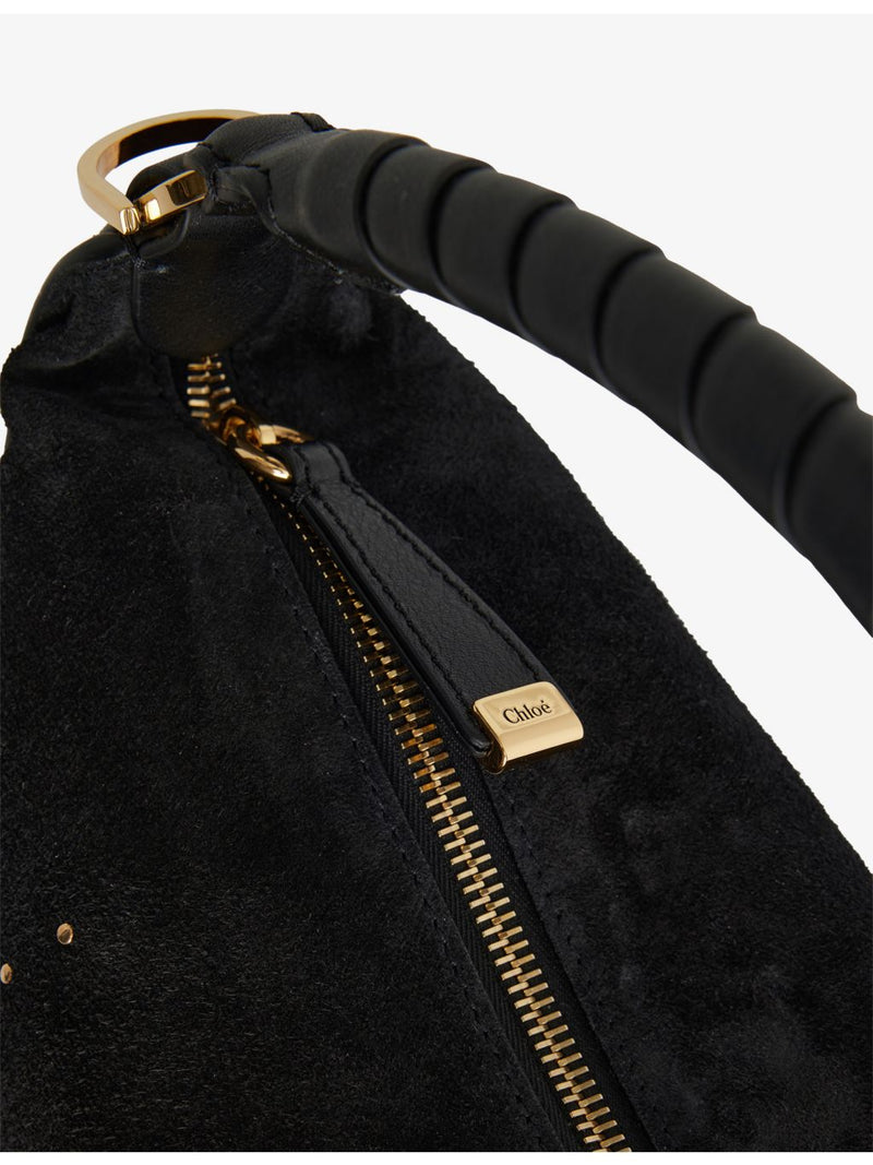 Chloé Marcie studded suede shoulder bag, UK version