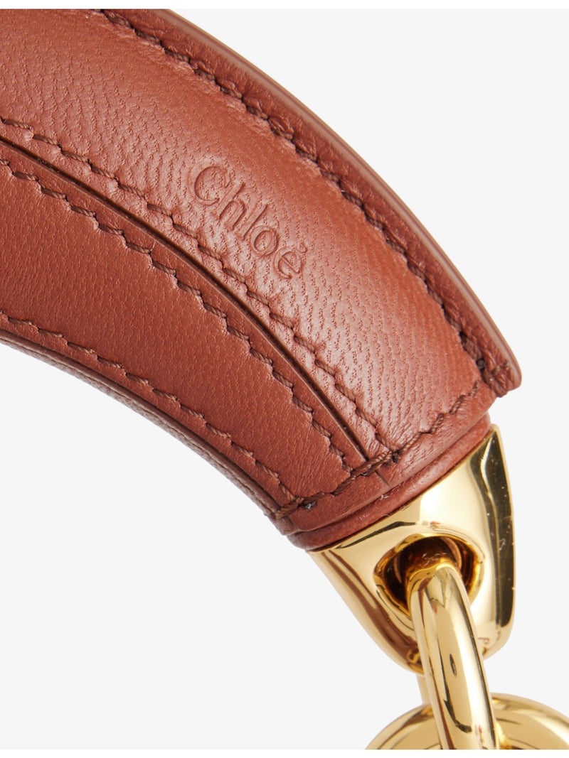 Chloé banana leather hobo bag with gold-tone hardware, imported from the UK
