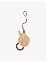 selfridges Chloé Seashell and Mirror Raffia Bag Charm 45cm- Buy online at McGrocer