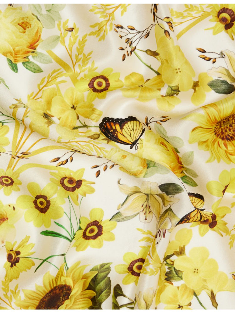 Lapin House x Mary Katrantzou silk scarf botanical print, UK version