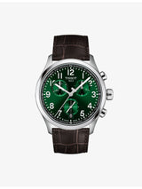 selfridges Tissot Chrono L Stainless Steel Quartz Watch Green Dial 42mm- Buy online at McGrocer