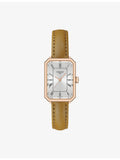 Tissot stainless-steel quartz watch 30mm silver dial leather strap - British product