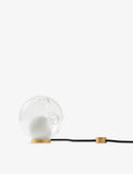 Bocci glass lamp in opaque beige with 102mm sphere, UK version