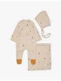 Cottonfield 3-piece jersey set newborn 0-3 months, imported from the UK