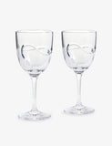Wedgwood Vera Wang Luxe Graphite wine glasses set of two, UK version
