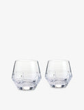 Wedgwood Vera Wang Luxe Graphite tumbler set of two crystal glass - British product