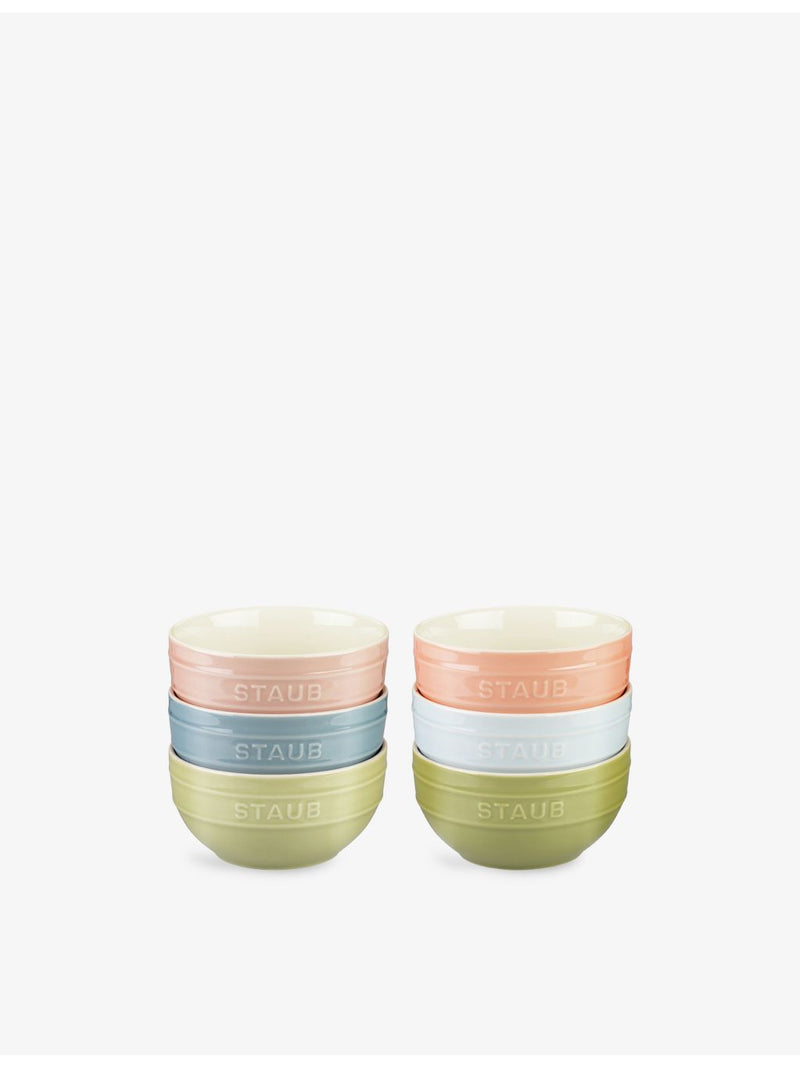 Staub ceramic bowl set of six 14cm - British product