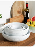 Staub ceramic bowl 24cm with embossed branding, imported from the UK