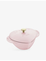selfridges Staub Heart Cocotte Cast-Iron Casserole Dish 20cm- Buy online at McGrocer