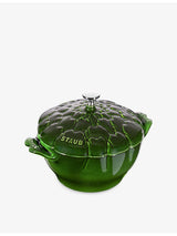 selfridges Staub Artichoke Cocotte Cast-Iron Casserole Dish 22cm- Buy online at McGrocer