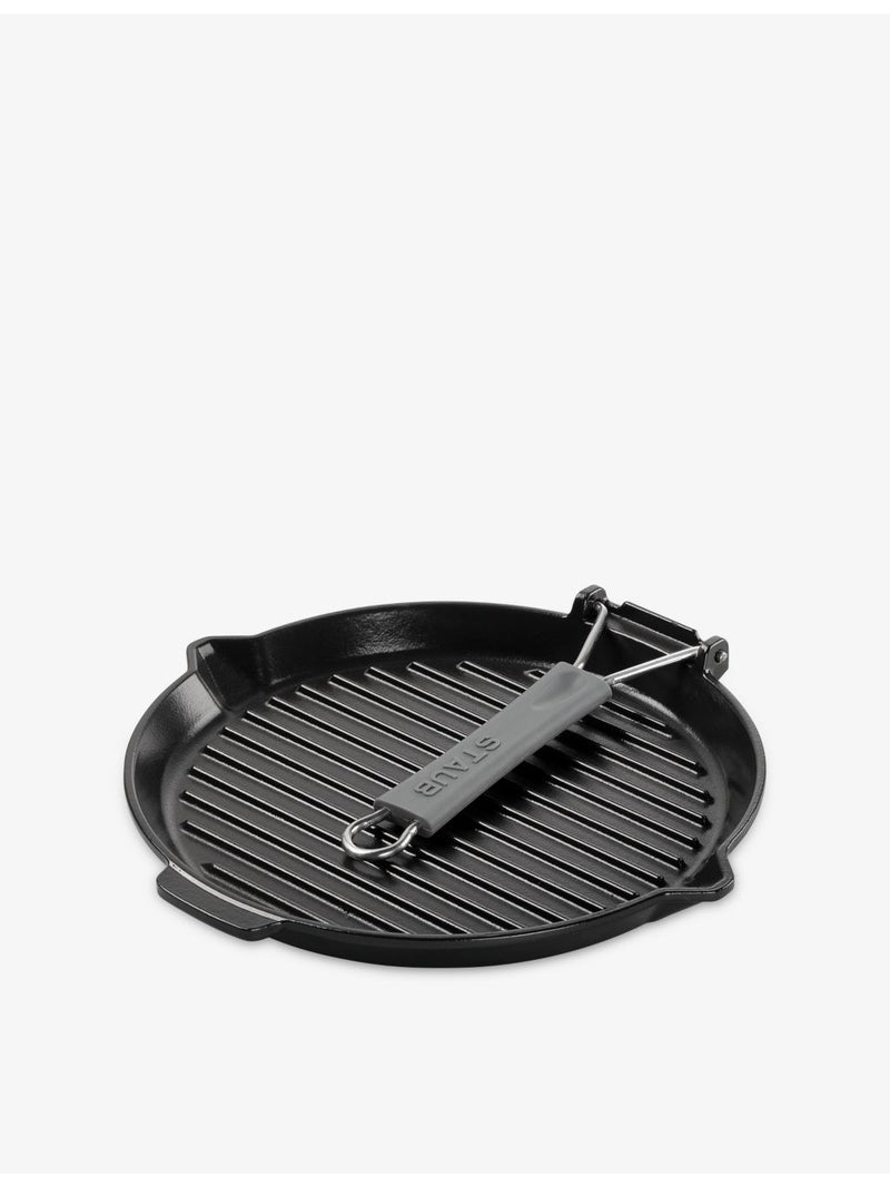 Staub cast iron grill pan with pouring spout 28cm (British brand)