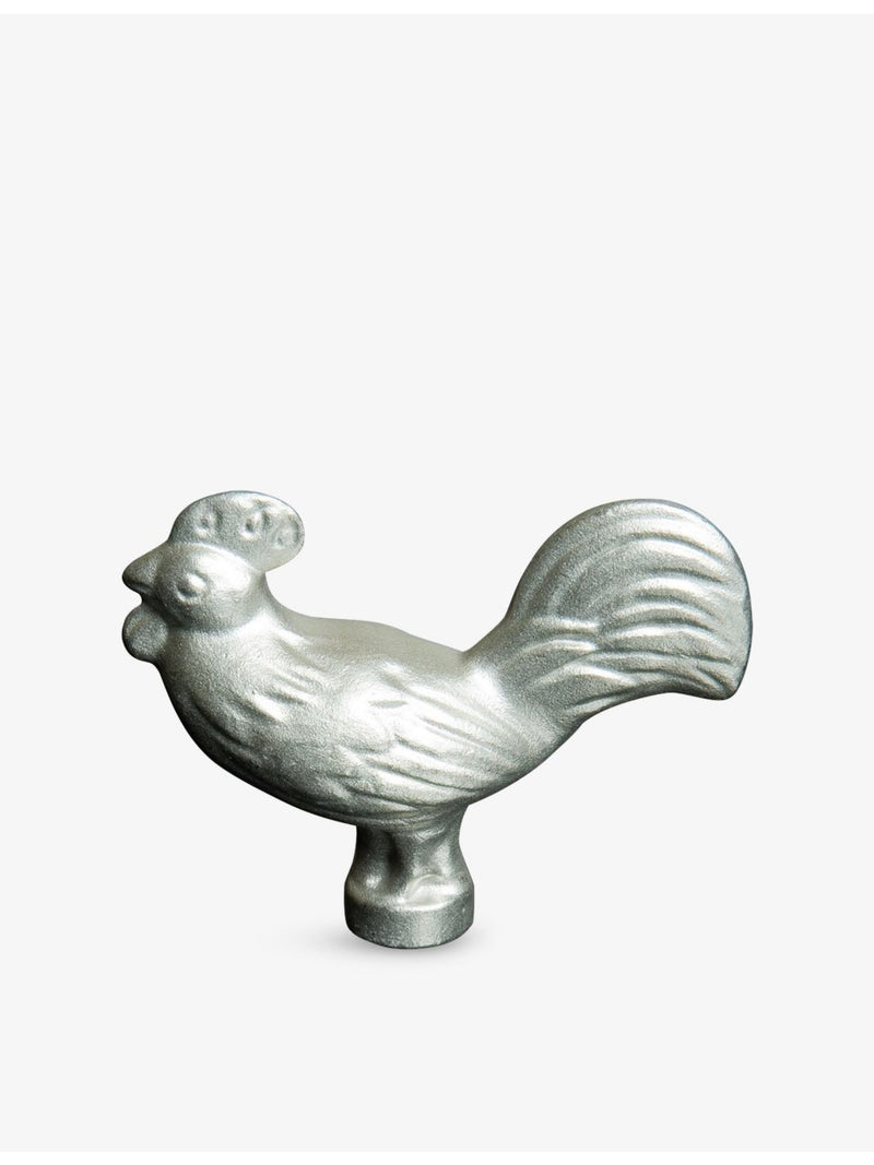 Staub stainless steel cockerel knob 7.5cm - British product