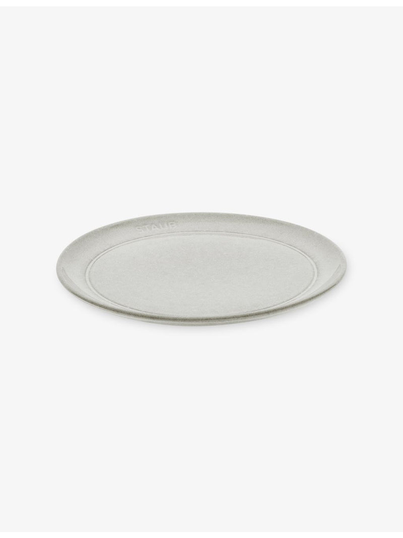 Staub flat stoneware plate 20cm, UK version