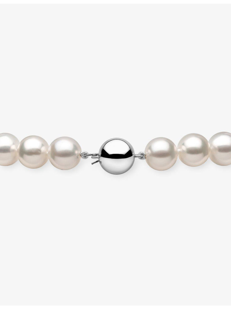 Yoko London 18ct white gold pearl necklace 45cm - British product