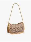 Coach Signature Twin Turnlock canvas shoulder bag - British product
