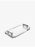 Decor Walther Kristall crystal glass tray 36cm wide, (British brand)