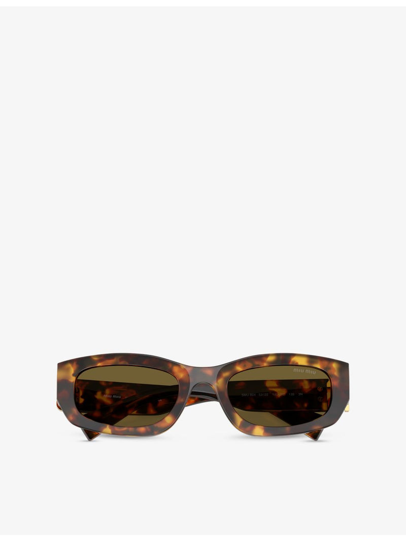 Miu Miu MU B04S acetate sunglasses rectangular frame, UK version