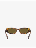 Miu Miu MU B04S acetate sunglasses rectangular frame, UK version