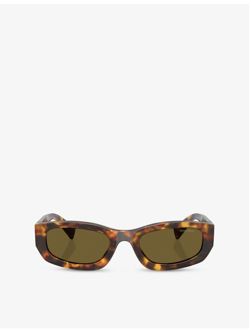 Miu Miu MU B04S acetate sunglasses rectangular frame, UK version