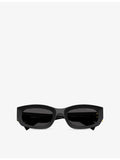 Miu Miu rectangular-frame acetate sunglasses, UK version