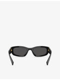 Miu Miu rectangular-frame acetate sunglasses, UK version