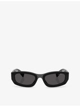 selfridges Miu Miu MU B04S Rectangular-Frame Acetate Sunglasses- Buy online at McGrocer