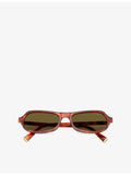 Miu Miu MU B10SU irregular acetate sunglasses tortoiseshell (British brand)