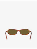 Miu Miu MU B10SU irregular acetate sunglasses tortoiseshell (British brand)
