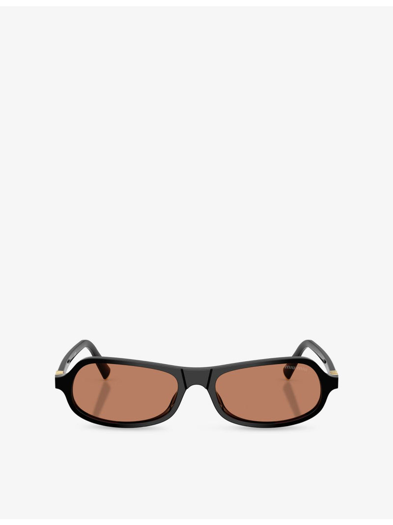 Miu Miu B10SU irregular-frame acetate sunglasses (British brand)