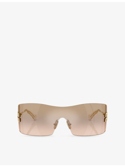 selfridges Miu Miu Rectangular-Frame Metal Sunglasses- Buy online at McGrocer