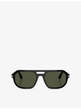 selfridges Persol PO3393S Square-Frame Acetate Sunglasses- Buy online at McGrocer