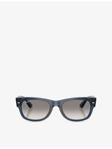selfridges Ray-Ban Mega Wayfarer II Square-Frame Acetate Sunglasses- Buy online at McGrocer