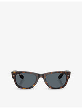 selfridges Ray-Ban RB0832S Mega Wayfarer II Tortoiseshell Square-Frame Acetate Sunglasses- Buy online at McGrocer