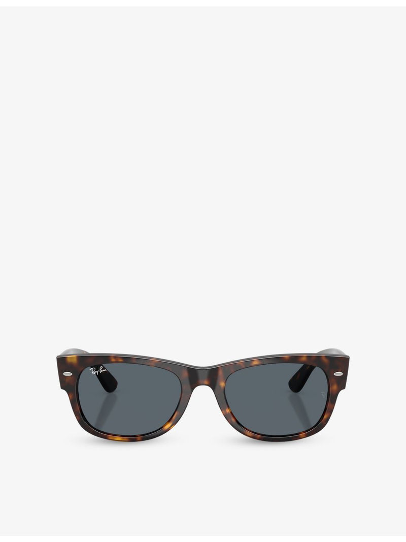 Ray-Ban Mega Wayfarer II square-frame acetate sunglasses, UK version