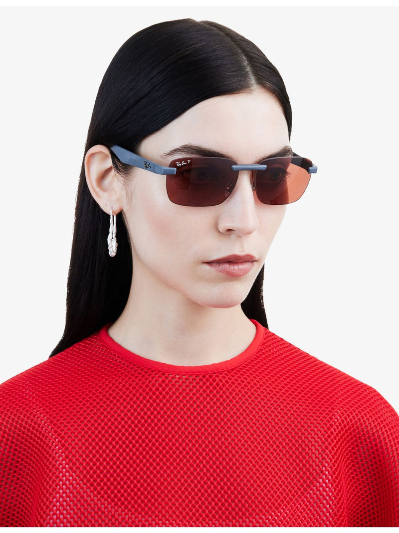 Ray-Ban RB4470CH polarized irregular-frame sunglasses - British product