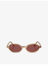 selfridges Ray-Ban RB4472 Oval-Frame Injected Sunglasses- Buy online at McGrocer