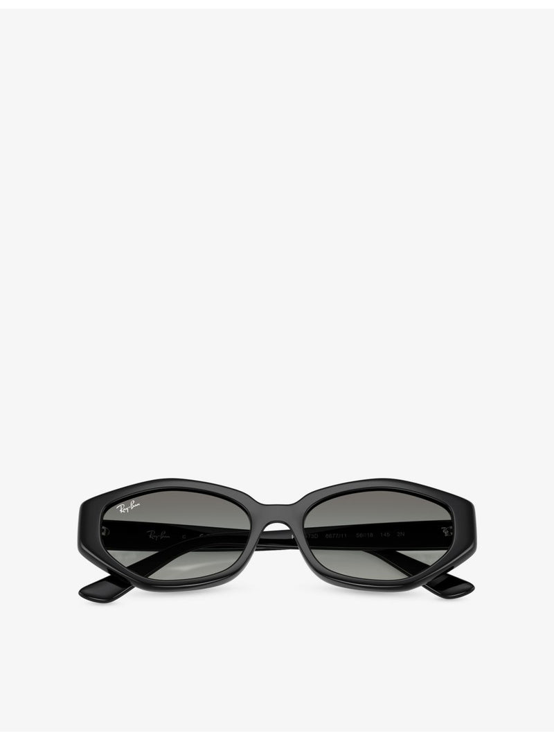 Ray-Ban RB4473D irregular-frame acetate sunglasses (British brand)