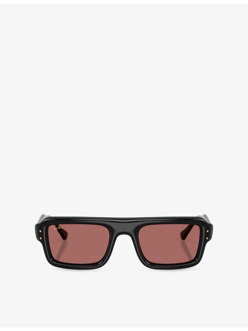 Ray-Ban RB4954 rectangle-frame nylon sunglasses - British product