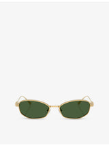 selfridges Swarovski Pillow-Frame Metal Sunglasses- Buy online at McGrocer