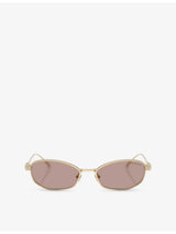selfridges Swarovski SK7042 Pillow-Frame Metal Sunglasses- Buy online at McGrocer