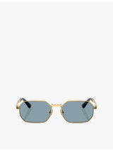 selfridges Versace VE2297 Irregular-Frame Metal Sunglasses- Buy online at McGrocer