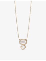 selfridges Astley Clarke Toi et Moi 14ct Gold and Lab-Grown Diamond Pendant Necklace- Buy online at McGrocer