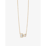 selfridges Astley Clarke Mini Toi et Moi 14ct Gold and Lab-Grown Diamond Pendant Necklace- Buy online at McGrocer