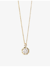 selfridges Astley Clarke Large Solitaire Diamond Pendant Necklace 0.78ct 14ct Gold- Buy online at McGrocer