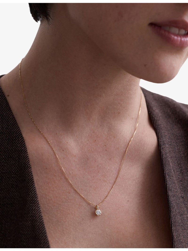 Astley Clarke diamond pendant 0.4ct 14ct gold necklace (British brand)