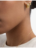 Astley Clarke 18ct yellow-gold plated silver hoop earrings 15mm, UK version