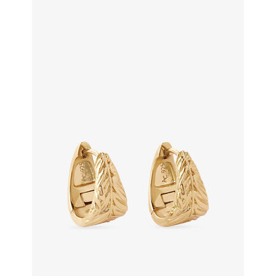 selfridges Astley Clarke Terra Scoop 18ct Yellow-Gold Plated Sterling-Silver Hoop Earrings- Buy online at McGrocer