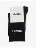 Adanola crew-length pilates grip cotton-blend socks (British brand)